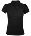 10573 Ladies Prime SOL'S Ladies Prime Poly/Cotton Piqué Polo Shirt Black colour image